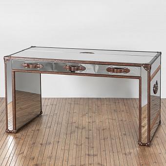 Письменный стол Slab Desk сталь Shiny Steel