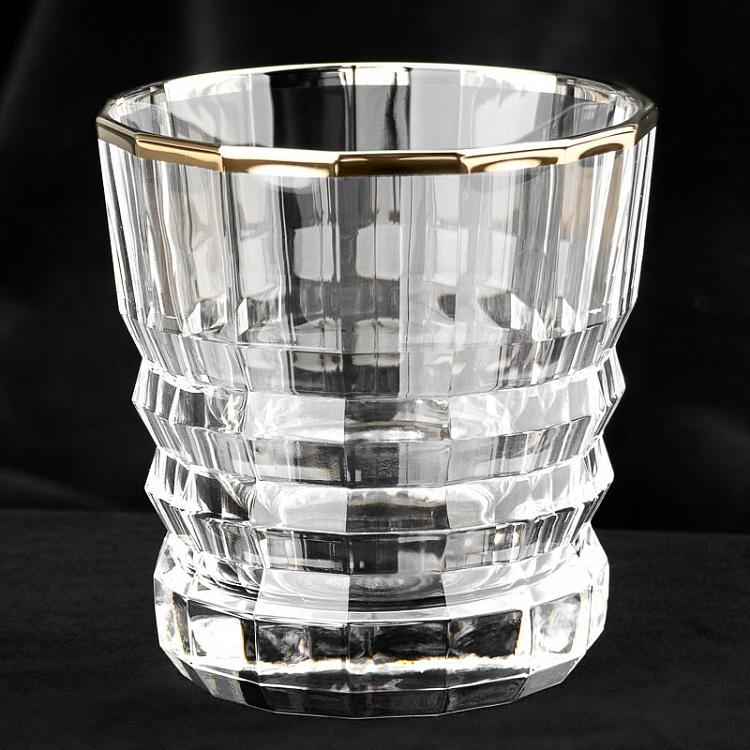 Низкий стакан с золотым ободком Архитектор Architecte Glass Low With Golden Rim