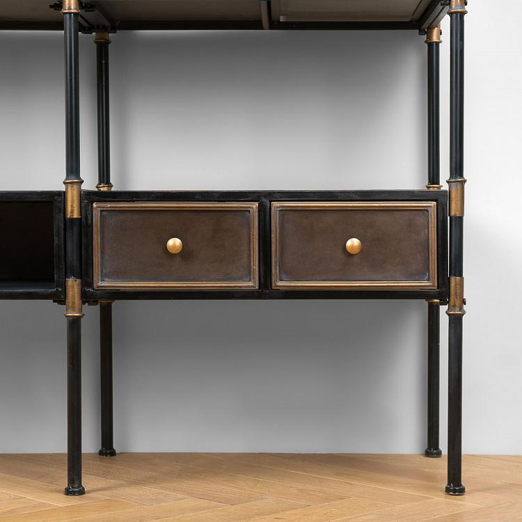 Стеллаж с пятью ящиками Бонапарт Bonaparte Large Shelf With 5 Tiny Drawers