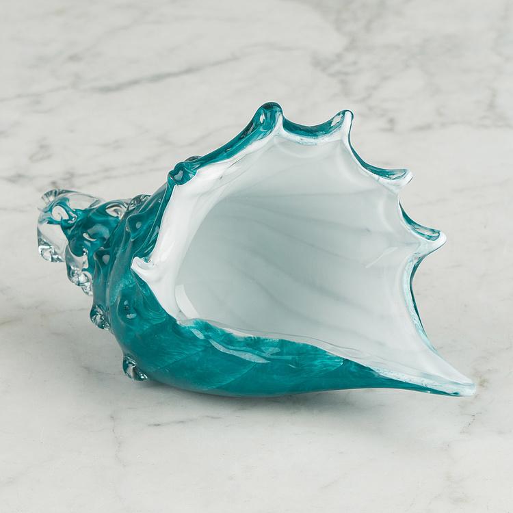 Статуэтка Бирюзовая ракушка Glass Shell Turquoise