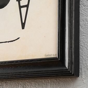 Картина-принт Cards Aces Clubs дуб Black Oak