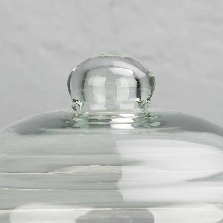 Деревянная доска со стеклянным колпаком Улей, L Bee Dish And Cover Large