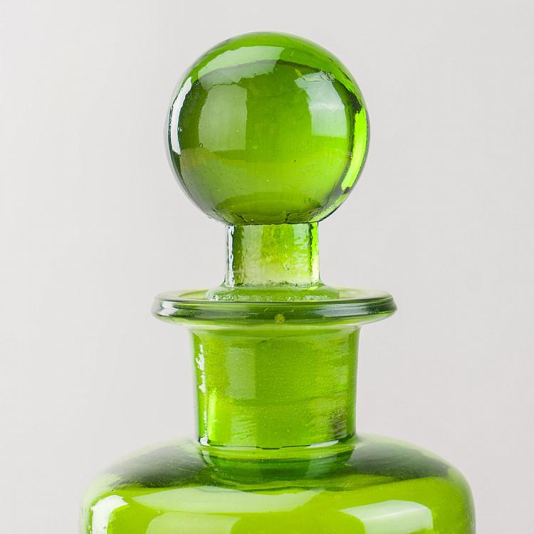 Зелёная бутыль с пробкой  Flask With Stopper Green