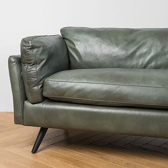 Трёхместный диван Dublin 3 Seater RM натуральная кожа Lawn Green Franco