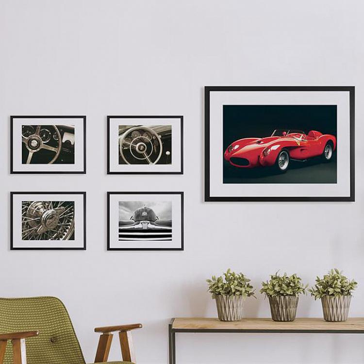 Фото-принт в чёрной раме Порше Porsche, Studio Frame