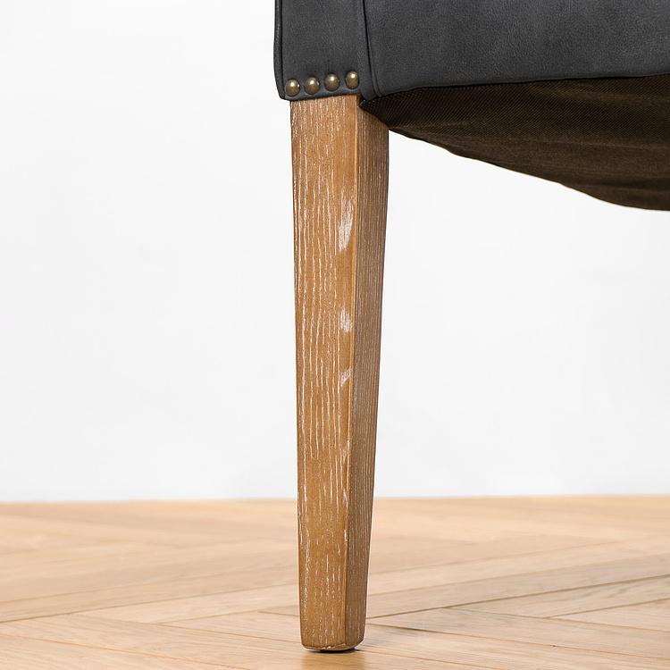 Двухместный кожаный диван Маршал, песочные ножки Marshall 2 Seater, Oak Sandwashed Leather