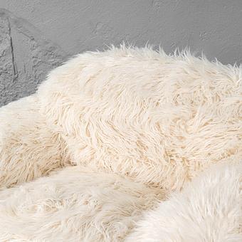 Кресло Snuggy Chair искусственный мех Mongolia Cream - ракурс 6