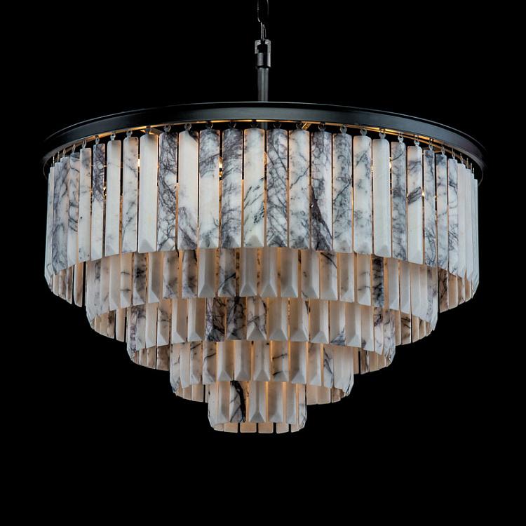 Мраморная люстра Одеон с пятью кольцами Odeon Chandelier Marble 5 Rings