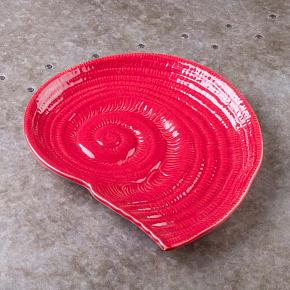 Shell Dish Red
