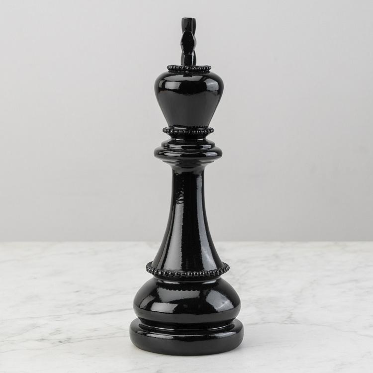 Статуэтка Шахматная фигура Король Chess King Shiny Black