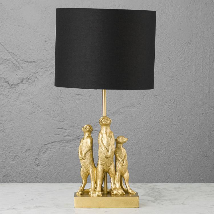 Настольная лампа Золотые сурикаты Table Lamp Golden Meerkats