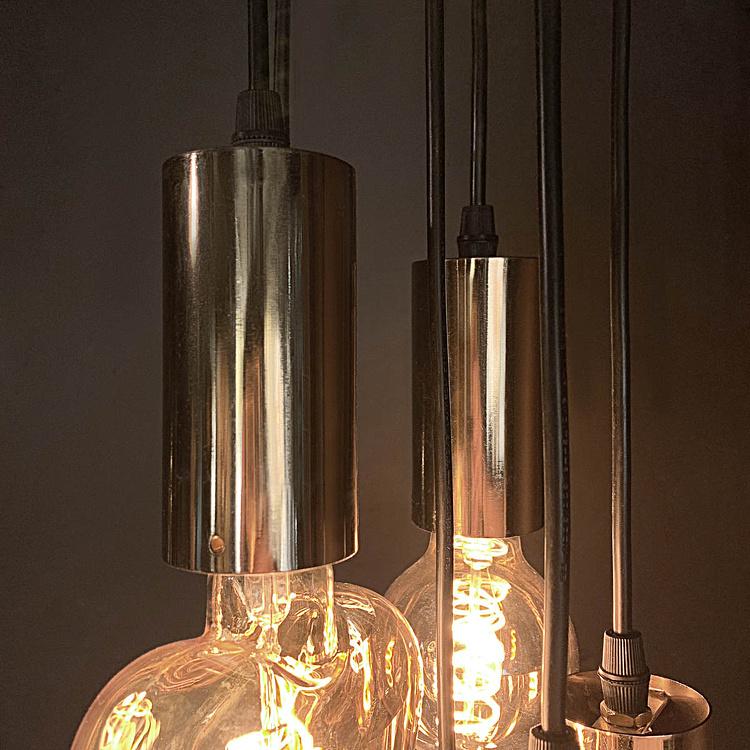 Подвесной светильник с янтарными плафонами Поппурри Lamp Amber Glass Poppuri