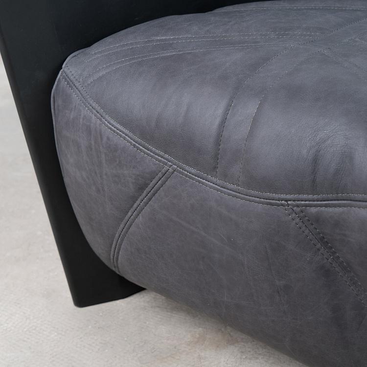 Кресло Титан, матовая черная сталь Titan Armchair, Matt Black Steel