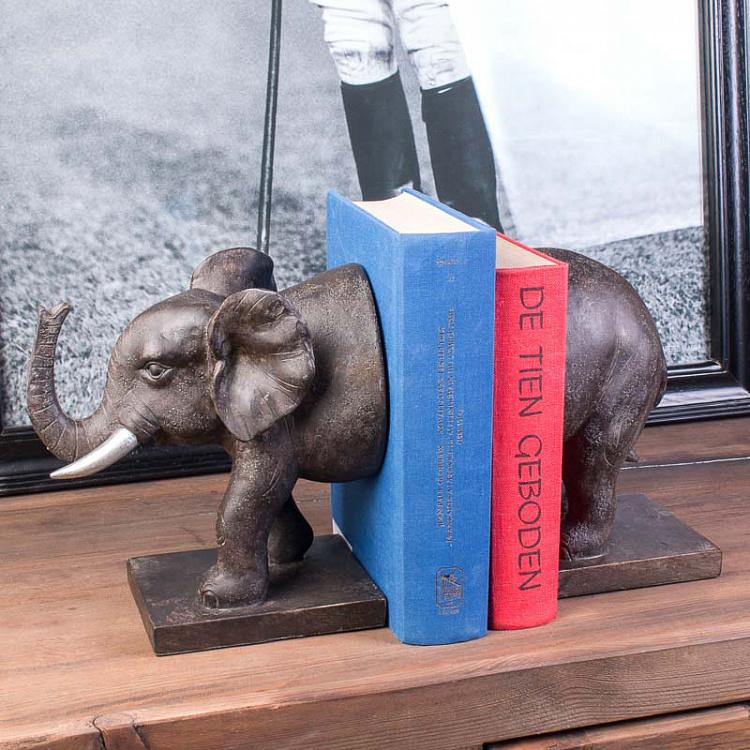 Набор из двух держателей для книг Слон Bookend Elephant