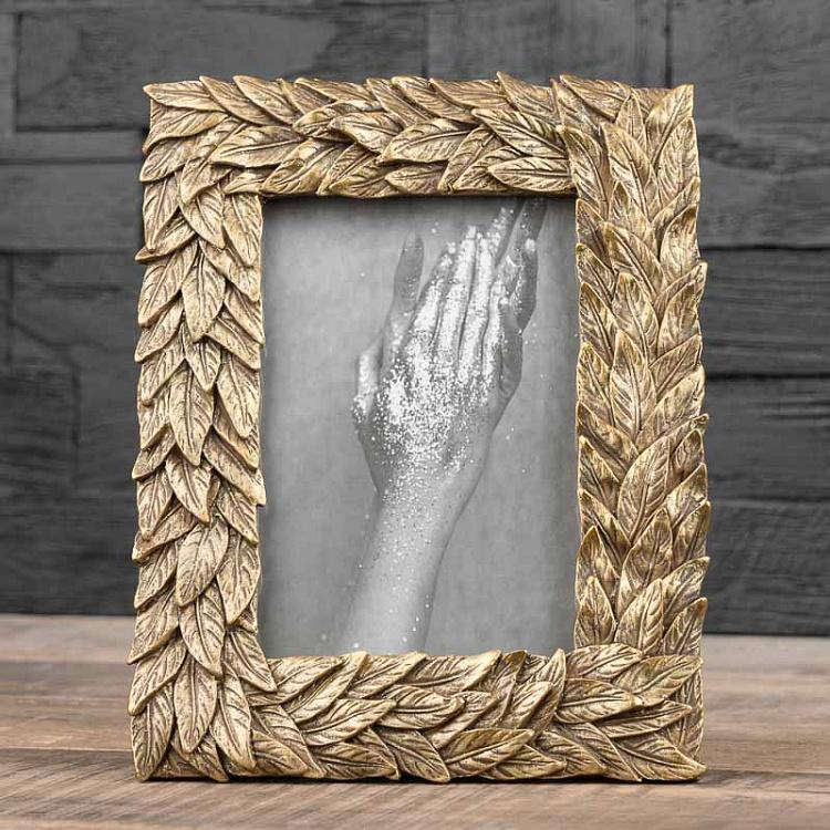 Рамка для фото Золотые листья, S Picture Frame With Golden Leaves Small