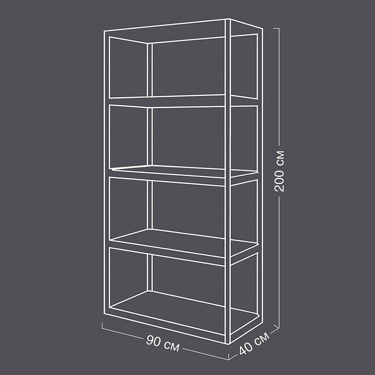 Стеллаж Versailles Single Bookcase дуб Saloon Wood - ракурс 13