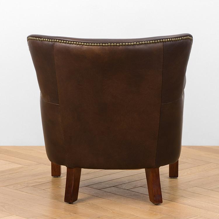 Кресло Поль, красно-коричневые ножки Paul Armchair, Red Brown Wood D