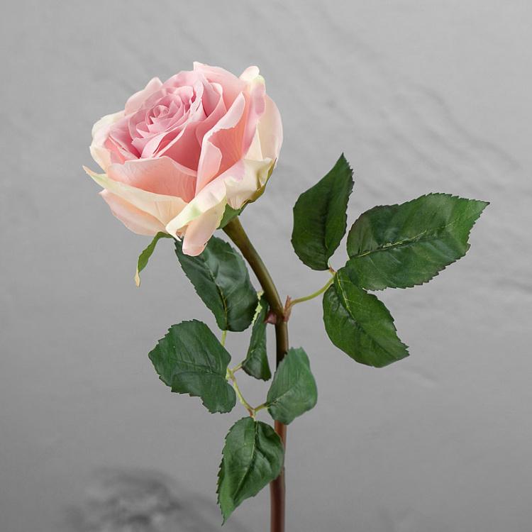 Искусственная роза Джулия нежно-розовая с кремовым Julia Rose Pale Pink With Cream 53 cm