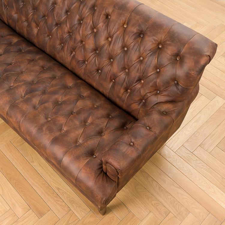 Трёхместный диван Софи, тёмные ножки Sophie 3 Seater, Oak Dark Brown