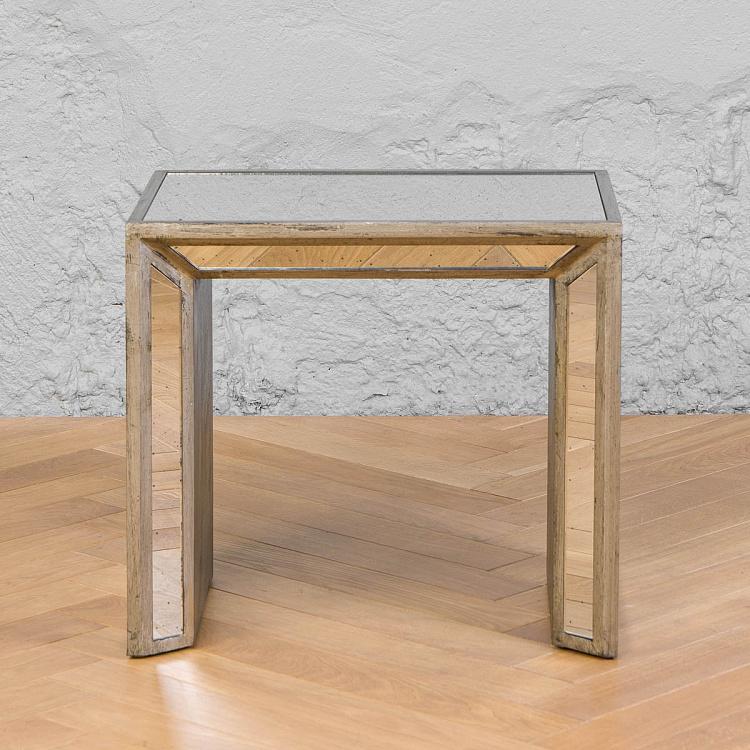 Комплект из двух зеркальных столиков Нарцисс Set Of 2 Narcisse Nesting Mirrored Side Tables