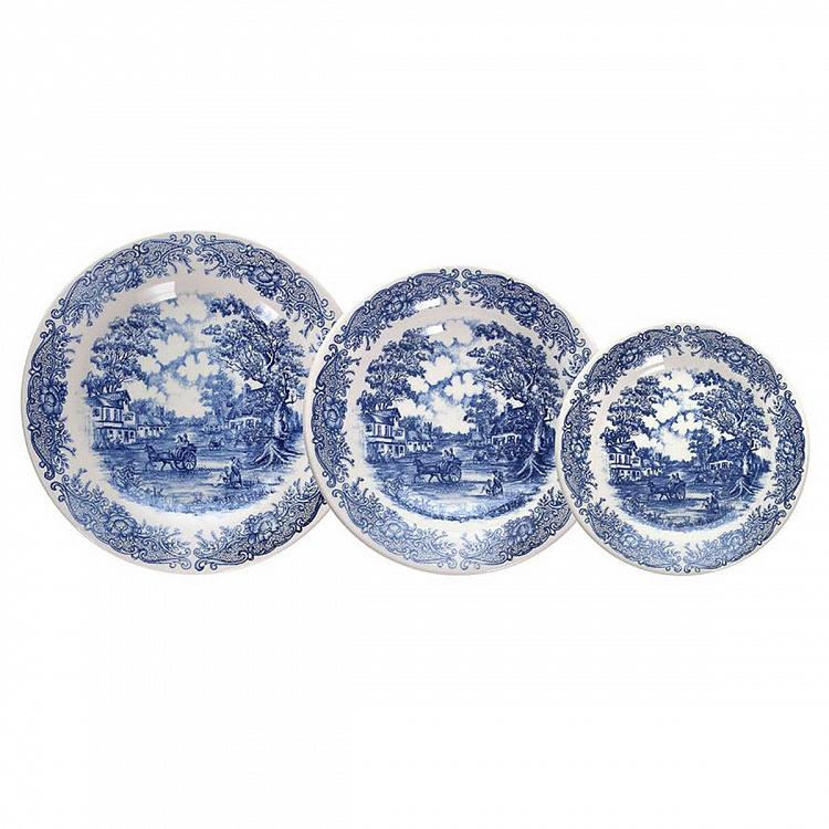 Набор из трёх тарелок Старая Англия Set Of 3 Plates Old England