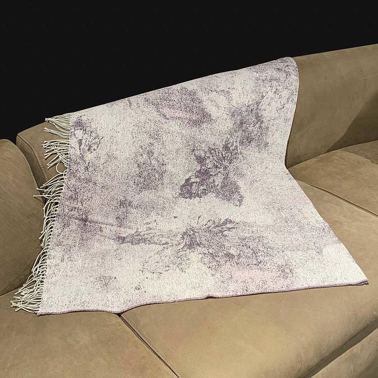 Бледно-фиолетовый хлопковый плед Сорапис, 130x180 см Sorapis Plaid Violet 130x180 cm