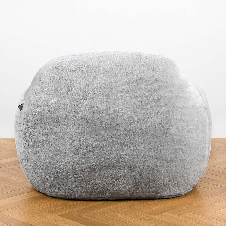 Кресло Snug Chair искусственный мех Big Bear Grey - ракурс 4