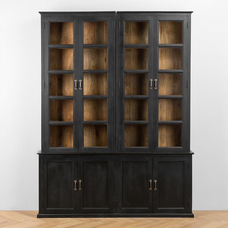 Сервант с деревянными дверцами Орьяк Auriac Glass Cabinet With Wooden Doors