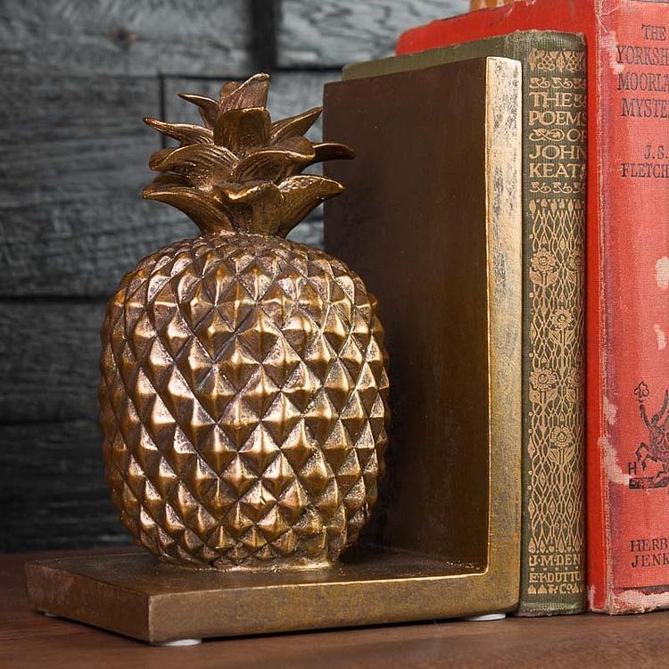 Держатель для книги Bookend Golden Pineapple