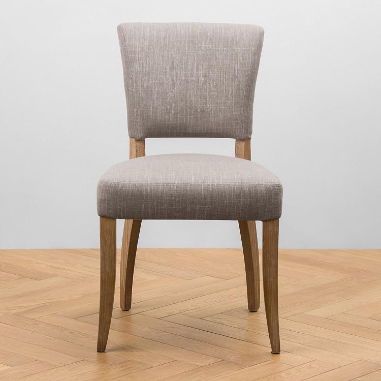 Стул Мами с заклёпками, песочные ножки Mami Dining Chair With Studs, Oak Sandwashed