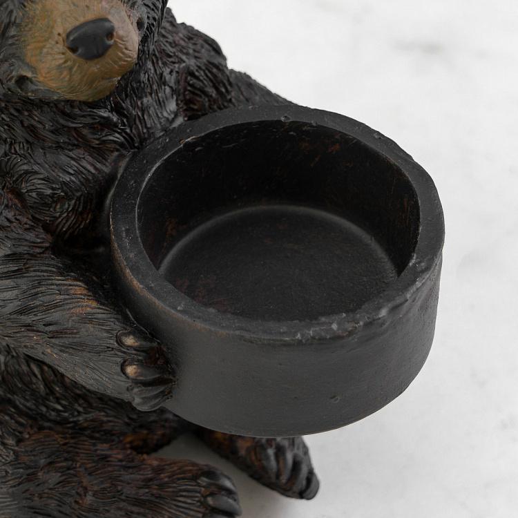 Подсвечник Сидящий медведь Seated Bear Tealight Holder