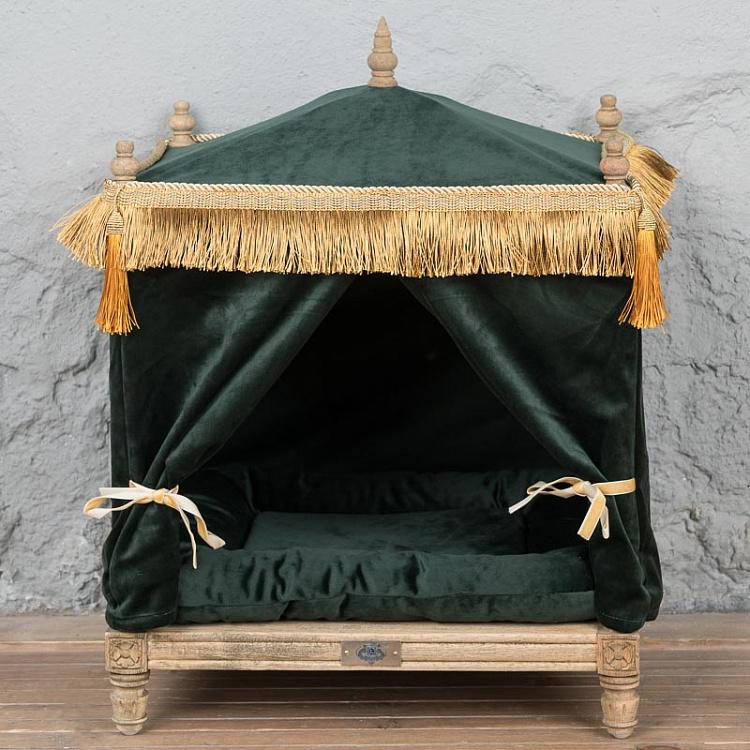 Зелёная кровать для собак/кошек Эдвард Edward Pet Palace, Royal Green
