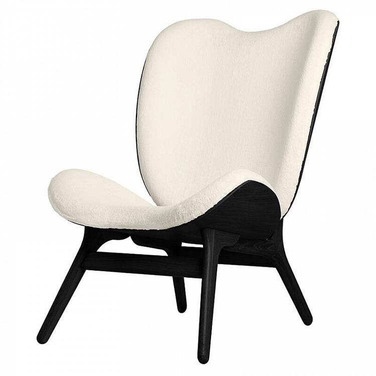 Высокое кресло Разговор, чёрные ножки A Conversation Piece Lounge Chair Tall, Black Oak