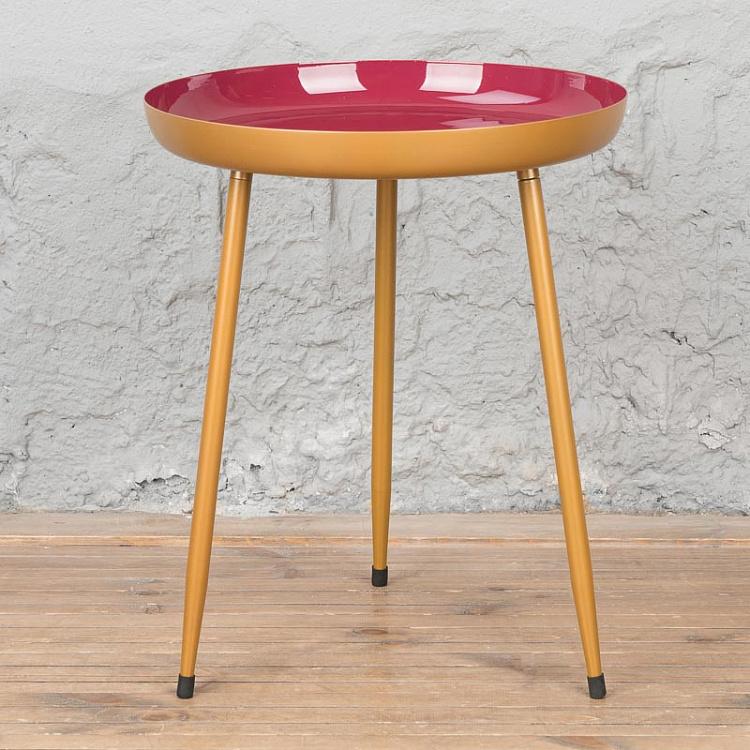 Журнальный столик цикламен Шейдс, M Side Table Shades Gold/Cyclamen Medium