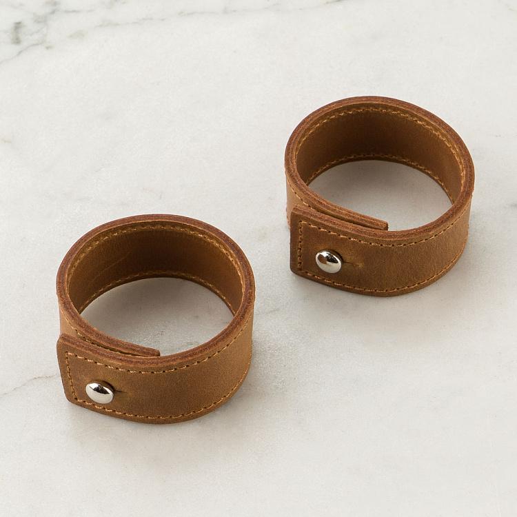 Набор из двух колец для салфеток Карамель Set Of 2 Napkin Rings Caramel