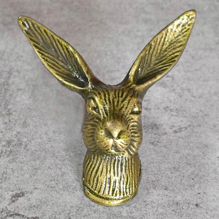 Двухрожковый винтажный крючок Голова кролика Antique Rabbit Head Hook