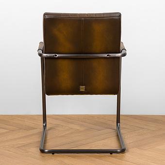 Стул Malaga Chair D натуральная кожа Rotten Brown - ракурс 5