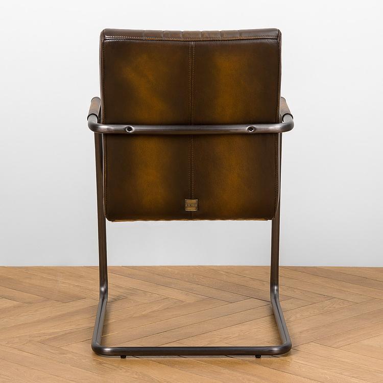 Стул Malaga Chair D натуральная кожа Rotten Brown - ракурс 5