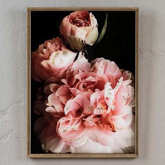Picture With Golden Frame Peony