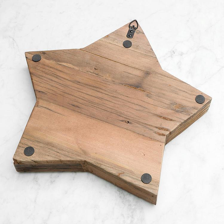 Настенное украшение Деревянная звезда Reclaimed Wood Star Wall Decor