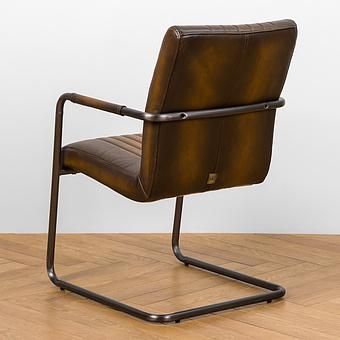 Стул Malaga Chair D натуральная кожа Rotten Brown - ракурс 4