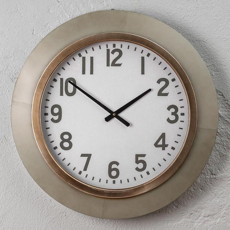 Настенные серые часы Индустрия Industry Clock Grey