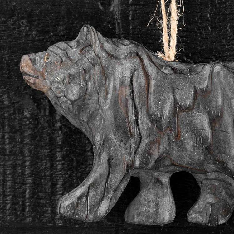 Подвесное украшение Медведь Hanging Wooden Bear 11,5 cm
