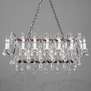 Crystal Rectangle Chandelier Small