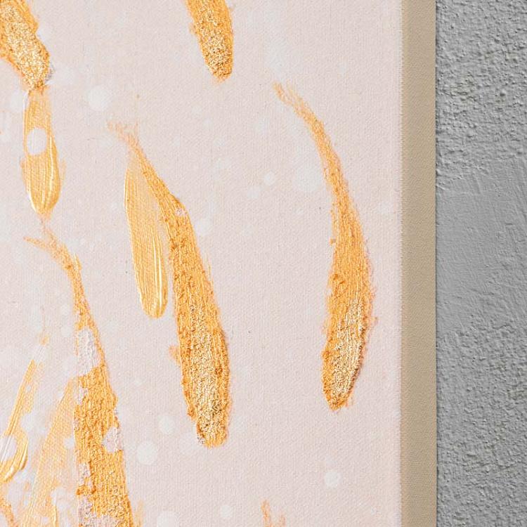 Картина Золотые рыбы, акрил, холст Canvas Acrylic Painting Goldfishes