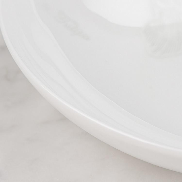 Суповая тарелка Белое на Белом Bianco And Bianco Soup Plate