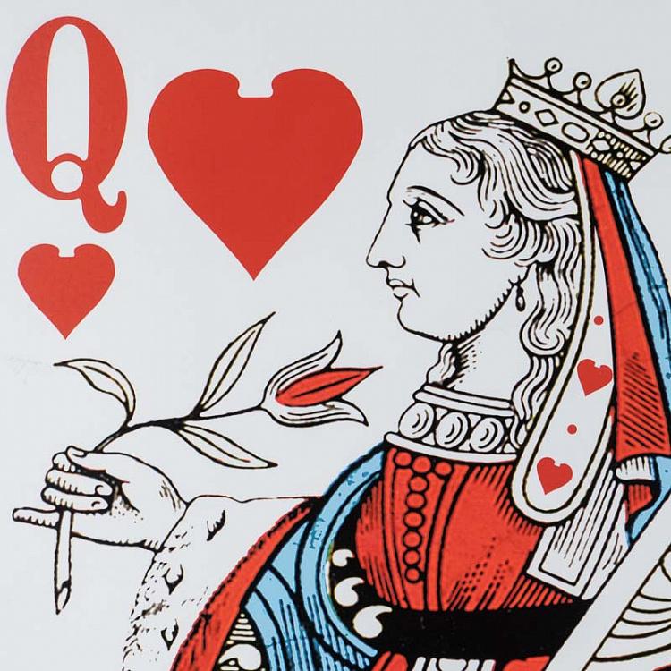 Картина-принт в раме Королева червей Queen Of Hearts Frame