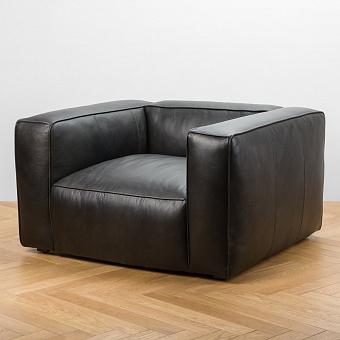 Кресло Street 1 Seater PF натуральная кожа Antique Ebony Grain