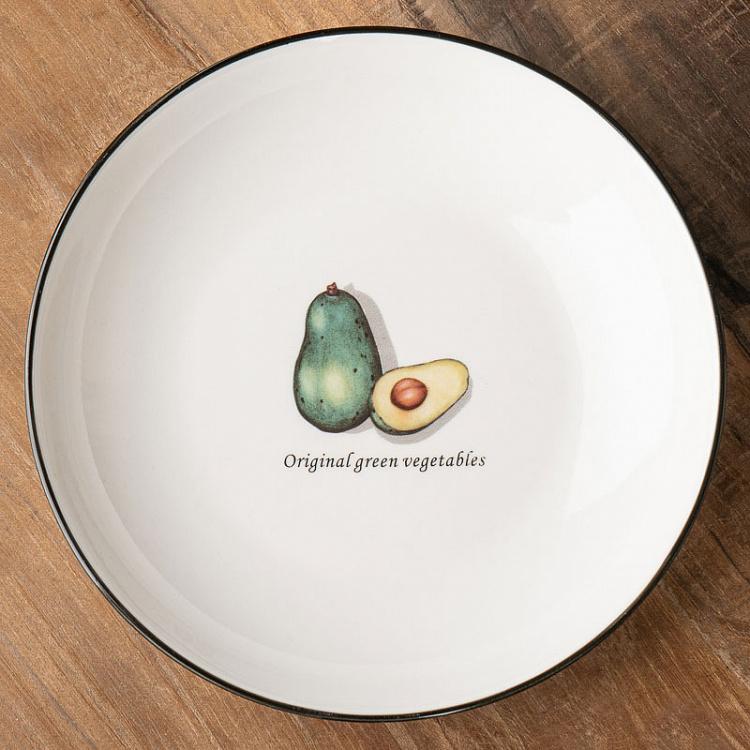 Глубокая тарелка Авокадо Salad Plate Avocado Small