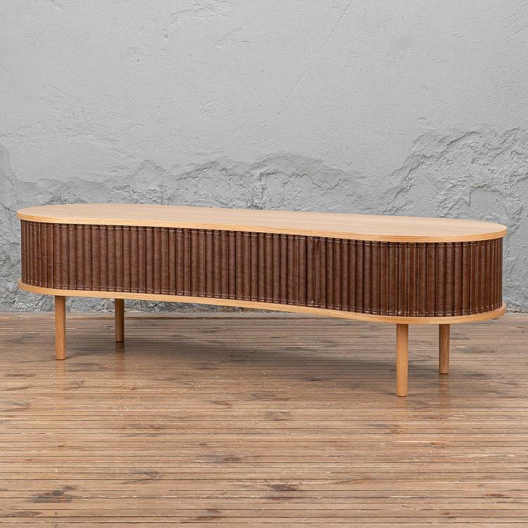 Комод-тумба под телевизор Одейшес, светлый дуб Audacious TV Bench, Oak